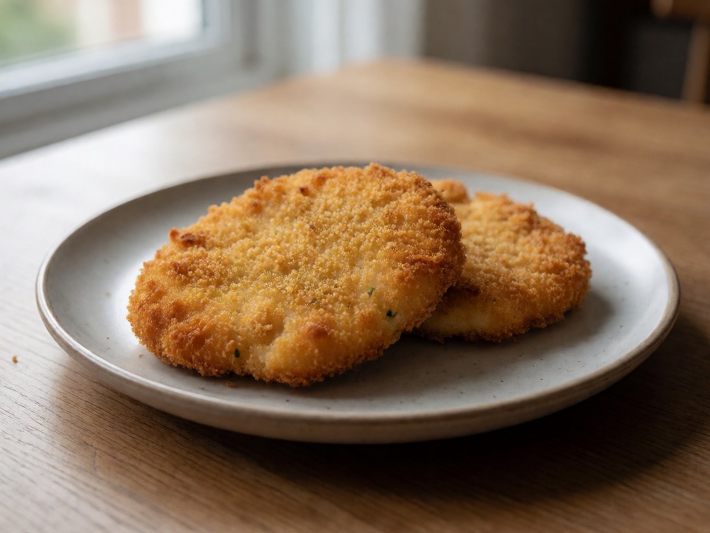 Knuspriges Hähnchenschnitzel aus der Heißluftfritteuse