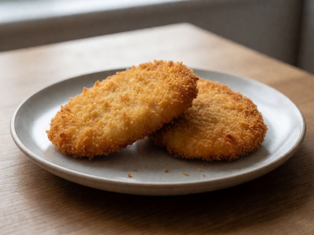 Knuspriges Hähnchenschnitzel in der Heißluftfritteuse