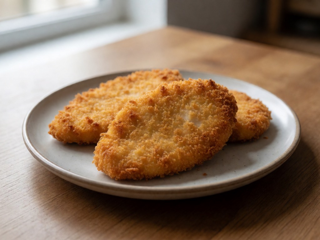 Knusprige Hähnchenschnitten aus der Heißluftfritteuse