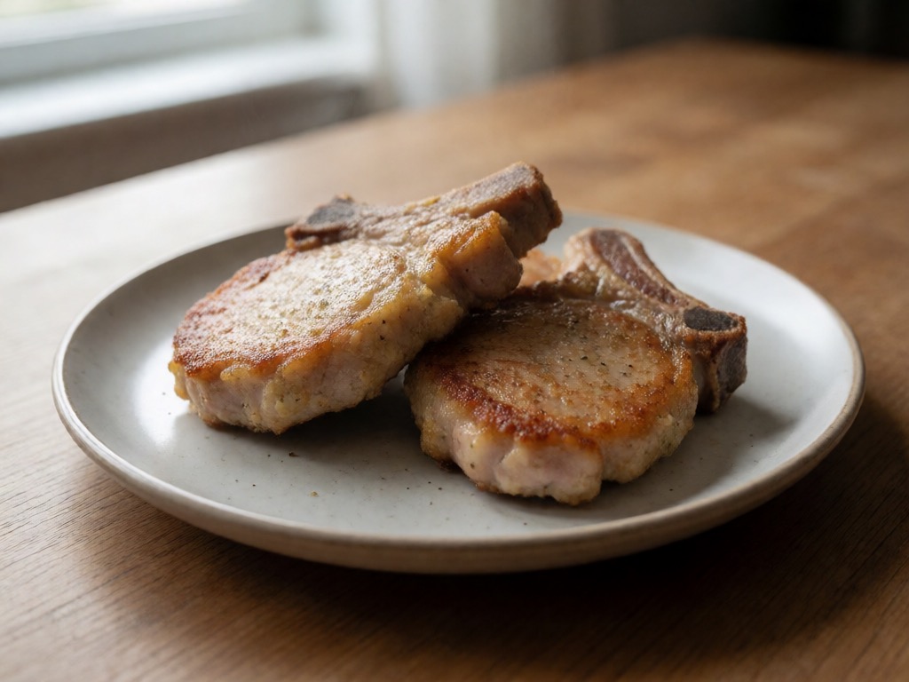 Knusprige Schweinekoteletts aus der Heißluftfritteuse