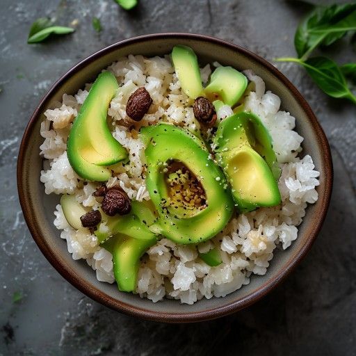 Crispy Rice Bowl mit Avocado