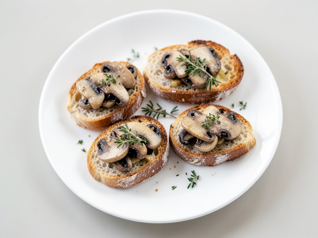 Crostini mit Pilzen
