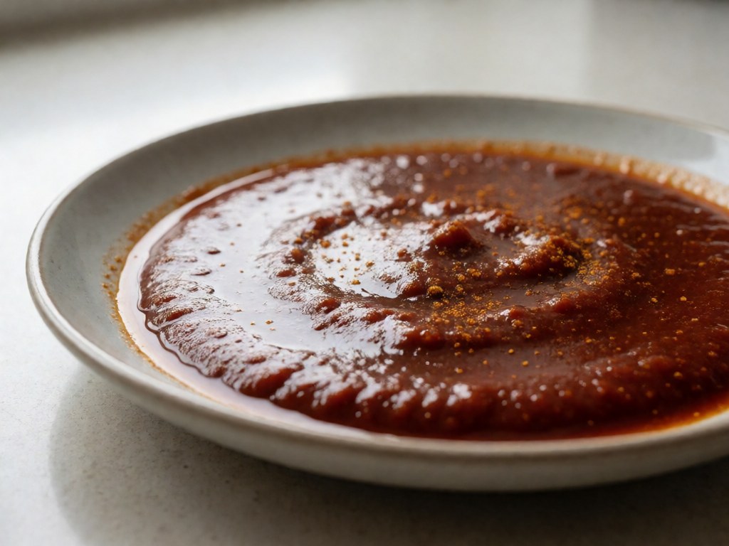 Scharfe Curry-Soße für Currywurst