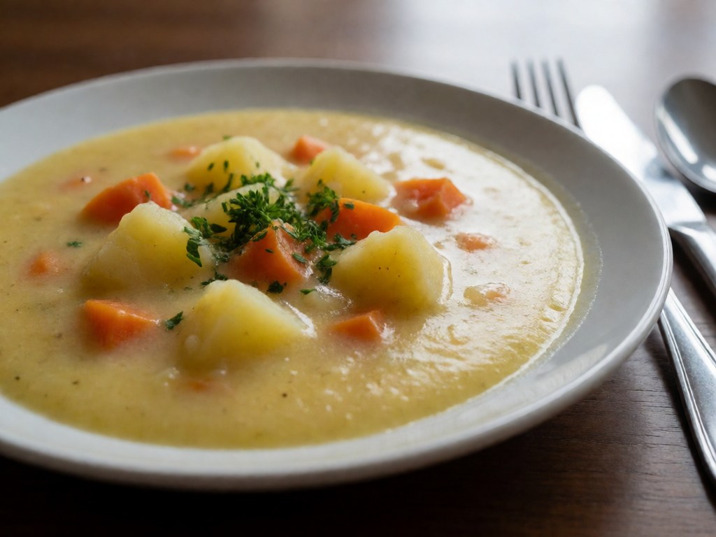 Leckere Kartoffel-Möhren-Suppe