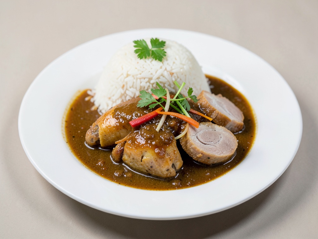 Adobo filippino: Pollo e maiale con riso