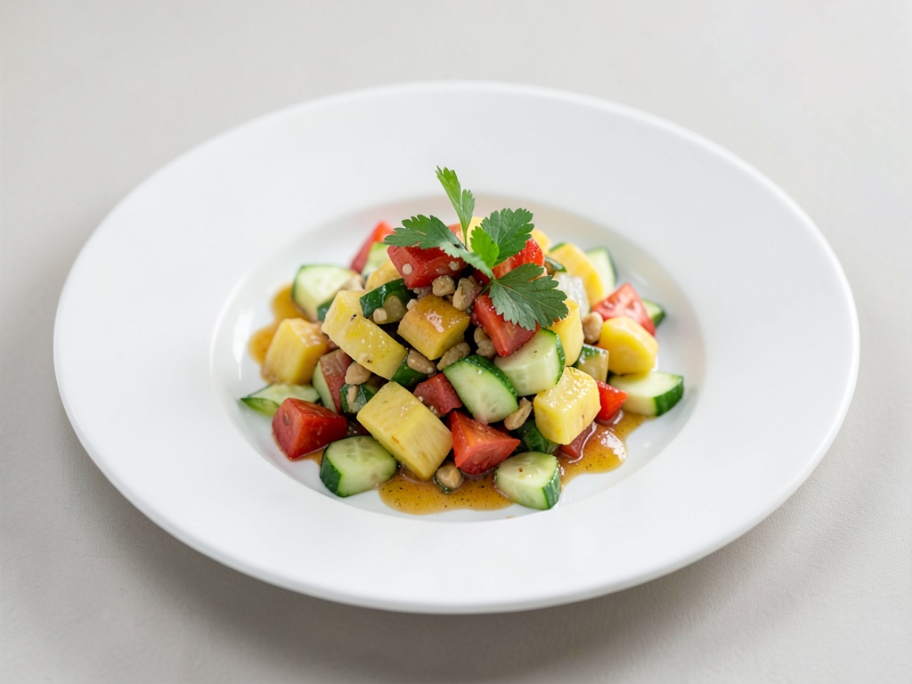 Salsa fresca de piña y pepino