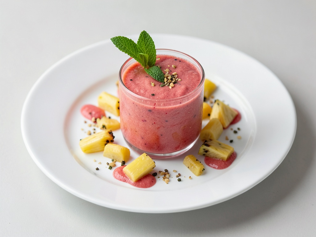 Fruchtiger Ananas-Papaya-Smoothie