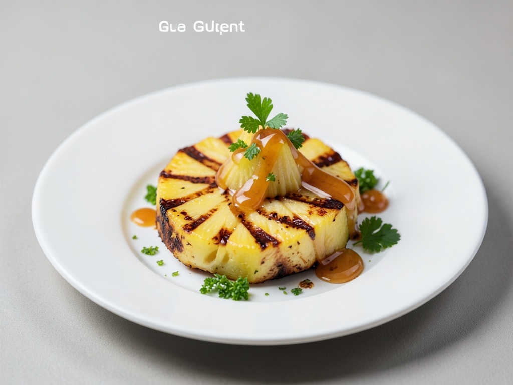 Ananas alla griglia con condimento al miele