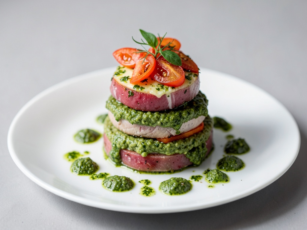 Tourtes d'antipasti au pesto vert