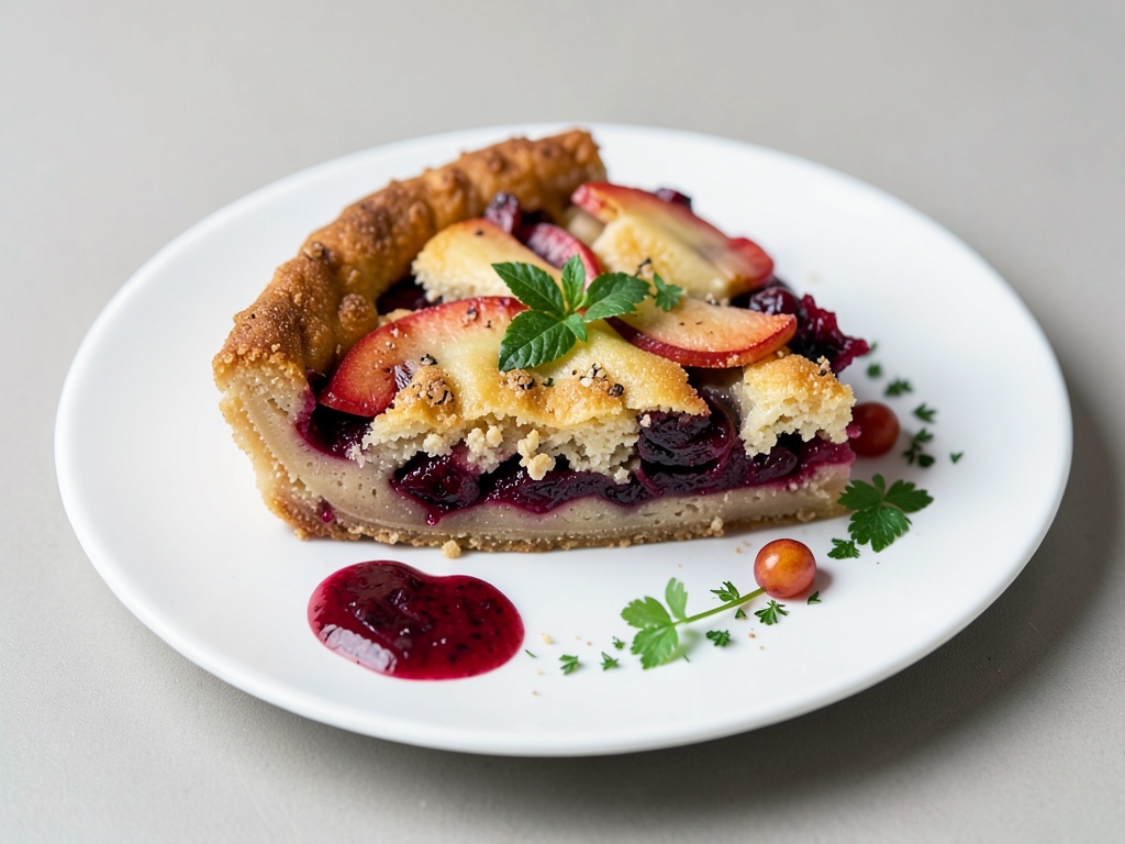 Knuspriger Apfel-Cranberry-Kuchen