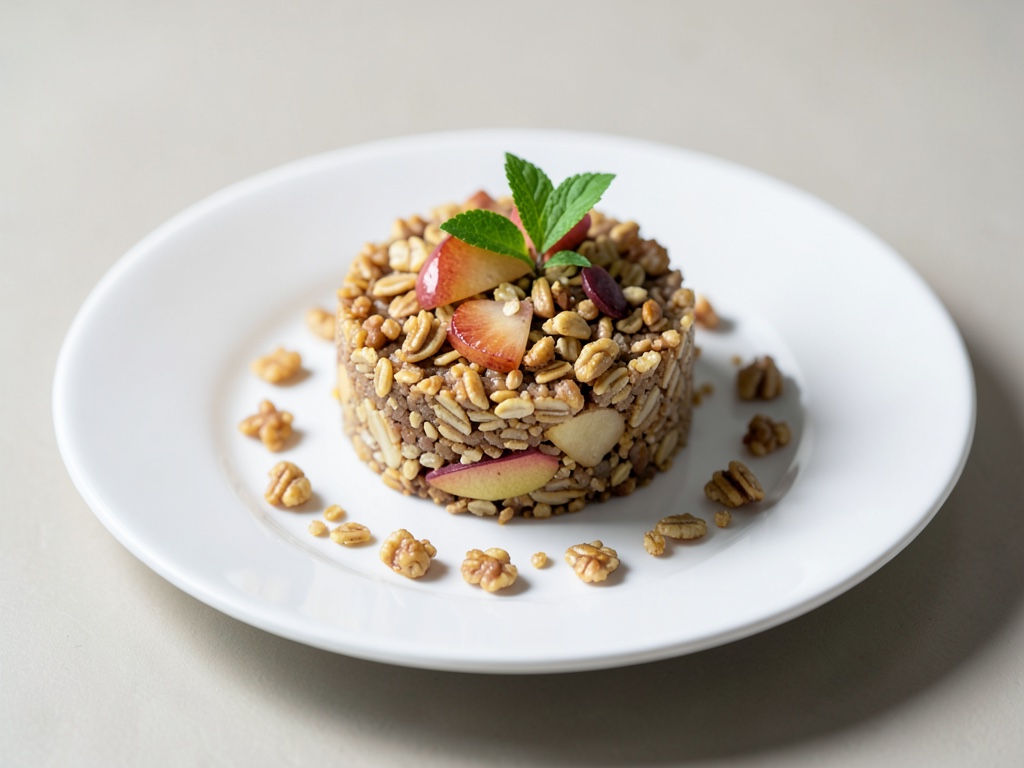 Knuspriges Apfel-Haferflocken-Dessert