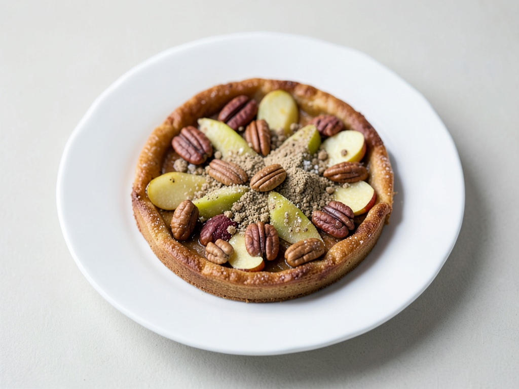 Galette croccante alle mele e noci pecan