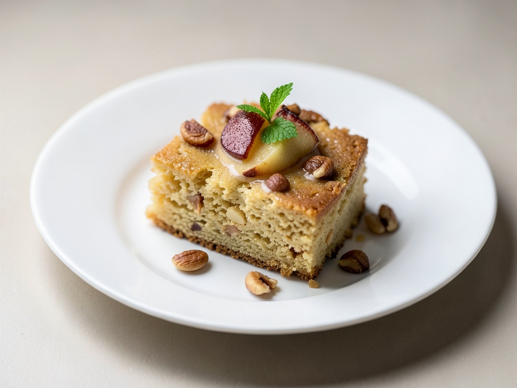 Torta succosa alla mela e mandorla