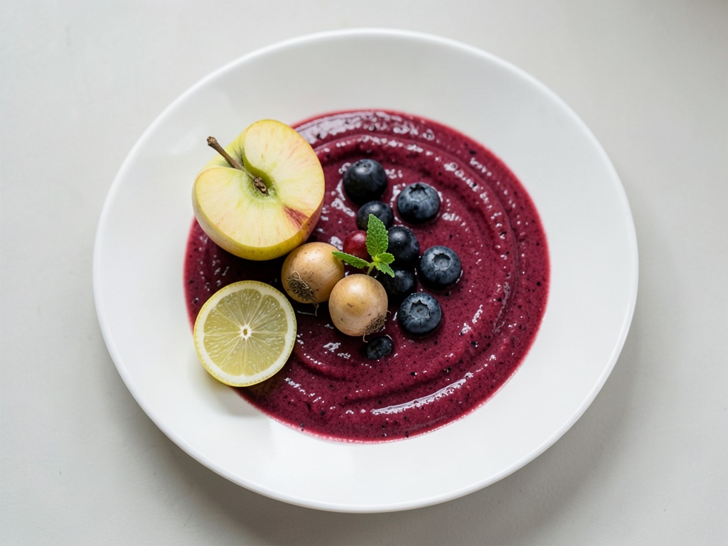 Apfel-Möhren-Heidelbeer-Smoothie