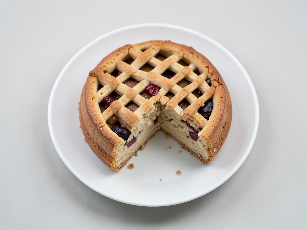 Knuspriger Apfelkuchen mit Gitterdeko
