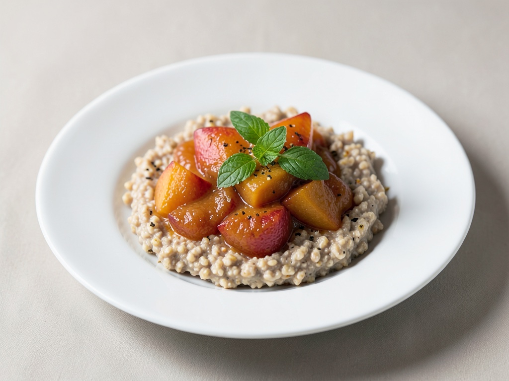 Porridge con purea di mela
