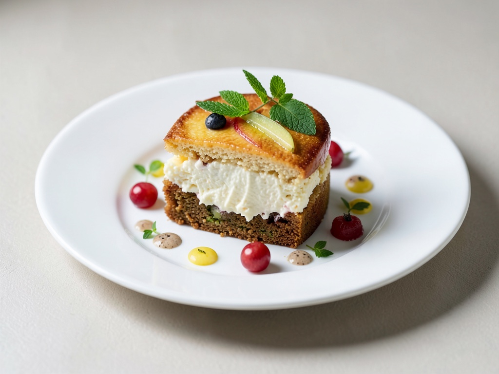 Torta marmorata alle mele con ripieno alla panna