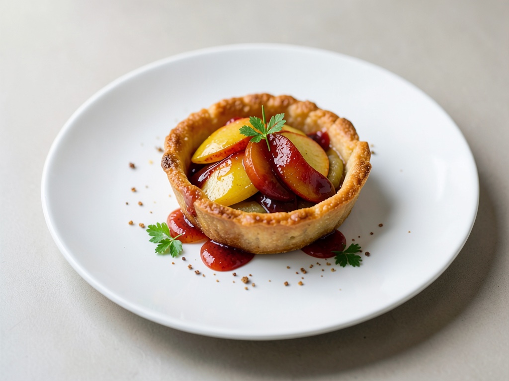 Apfel-Tarte mit Aprikosen-Glanz