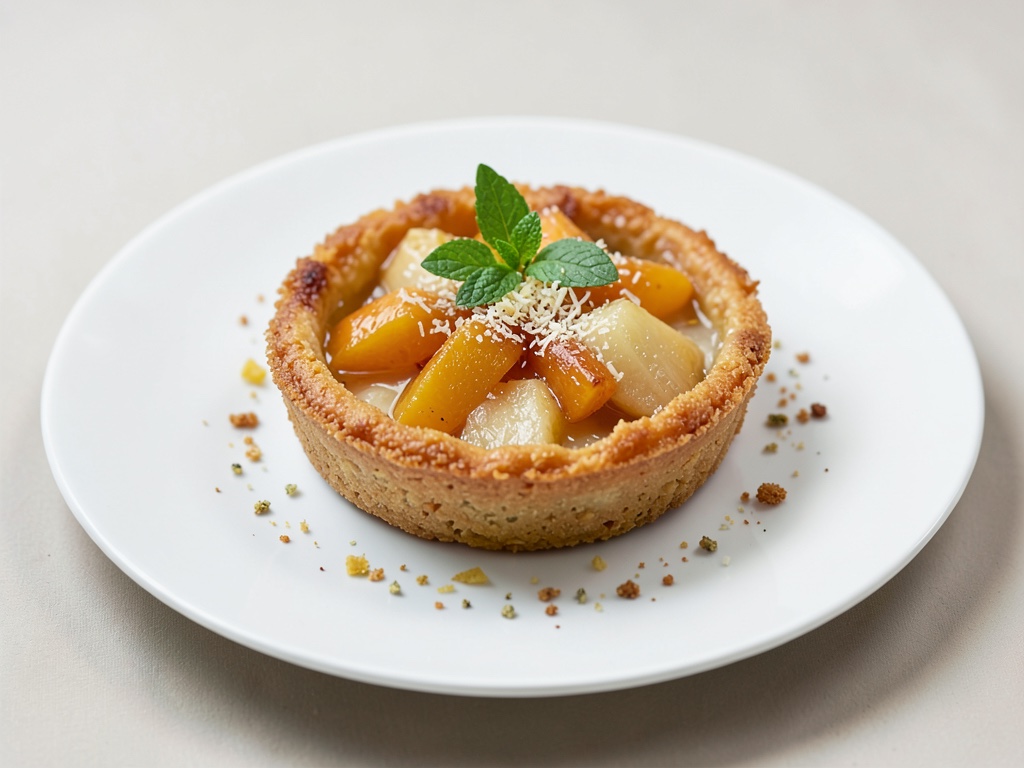 Torta croccante di cocco e mela