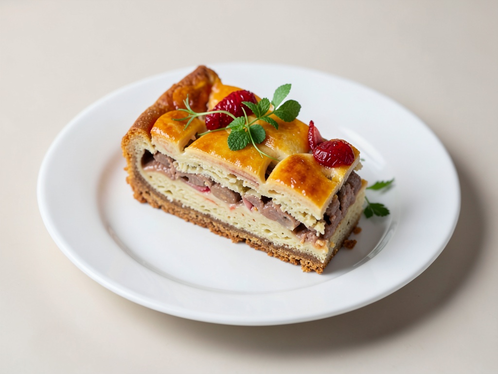 Torta di mele con pasta sfoglia e albicocche