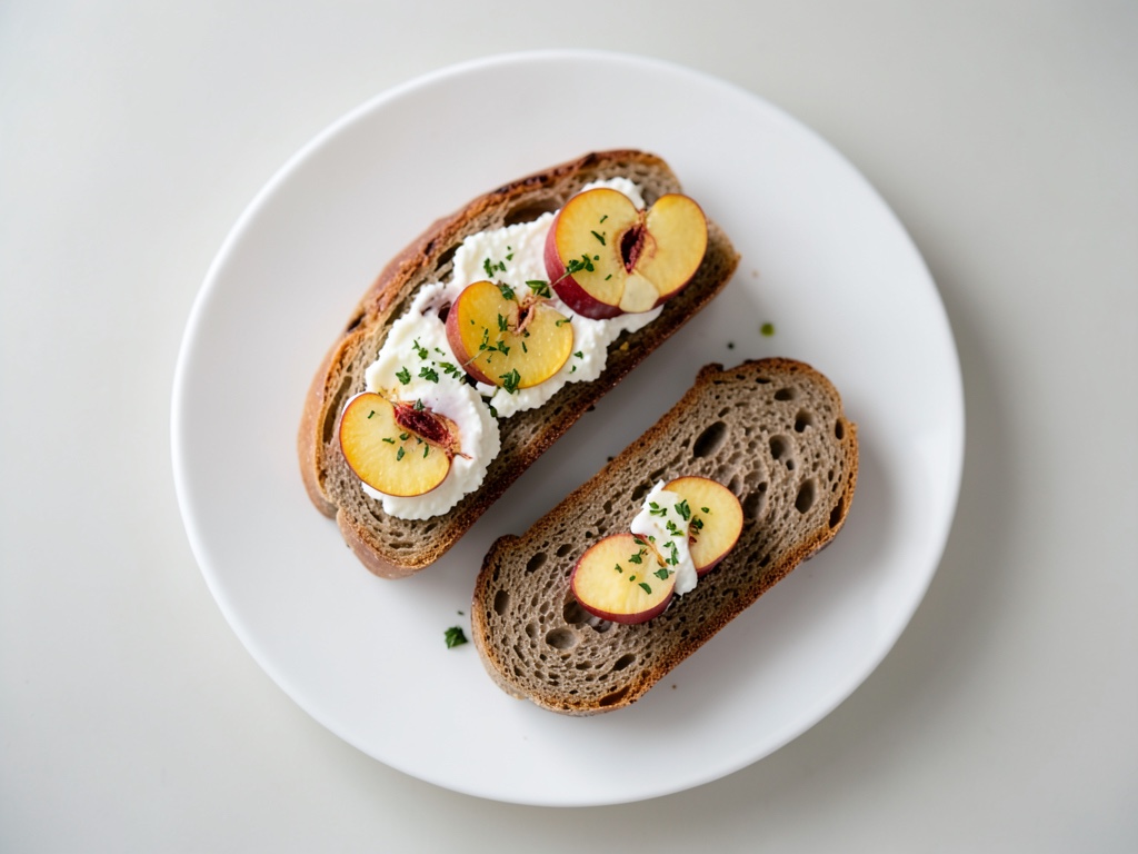 Bollos de albaricoque con queso fresco de cabra