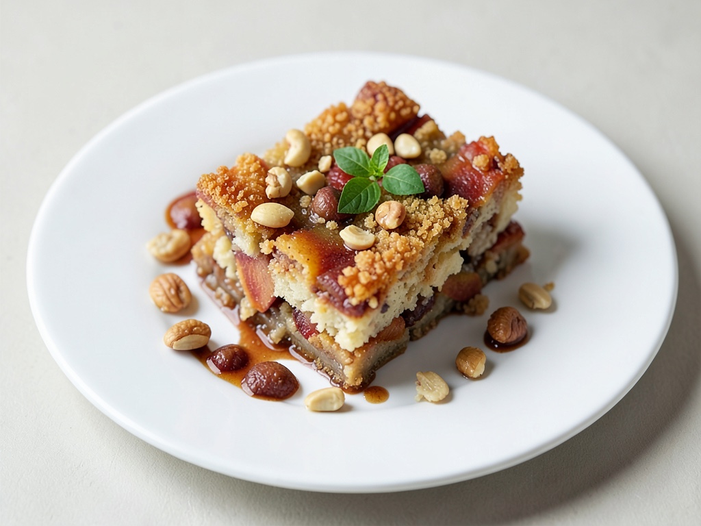 Gratin croccante alle albicocche con noci