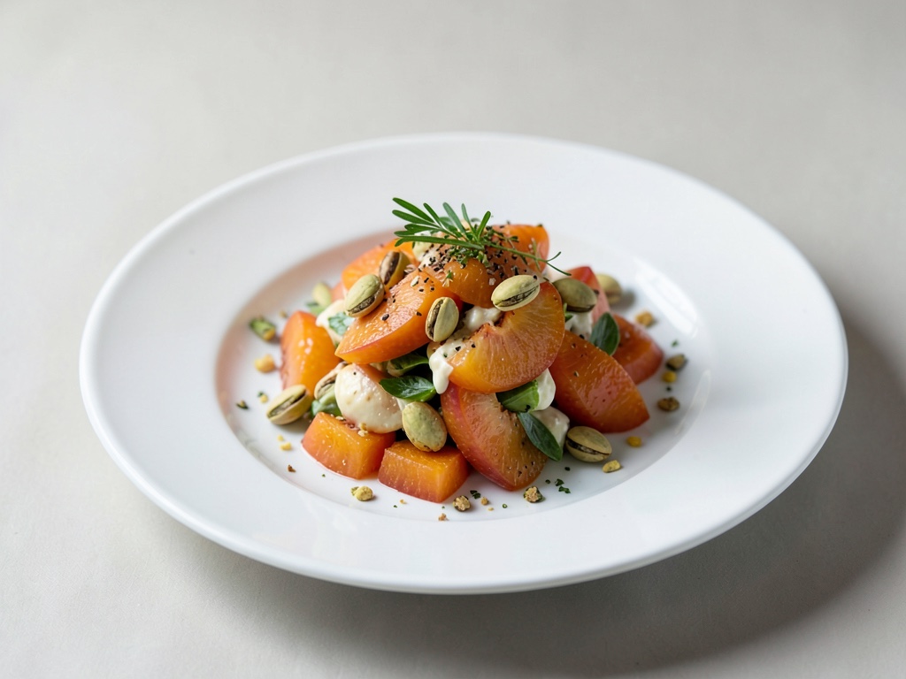 Insalata di albicocche fruttata con pistacchi