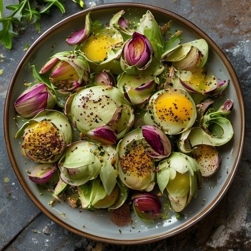 Salade de légumes aux artichauts