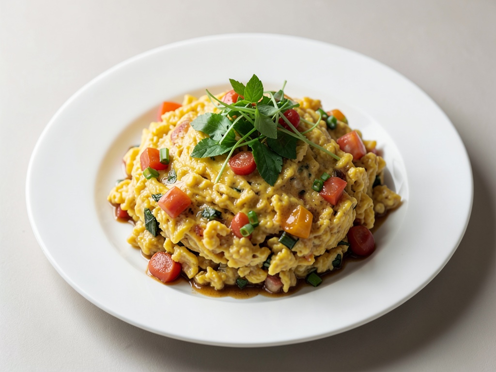 Huevos revueltos asiáticos