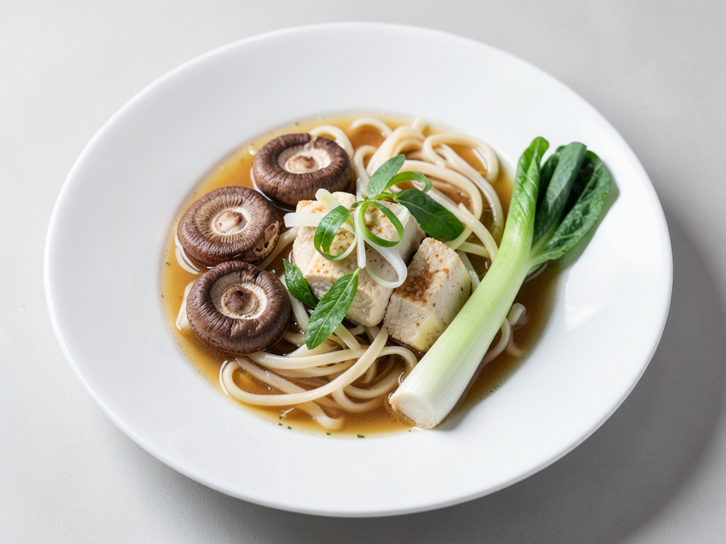 Sopa de fideos asiática rápida con tofu