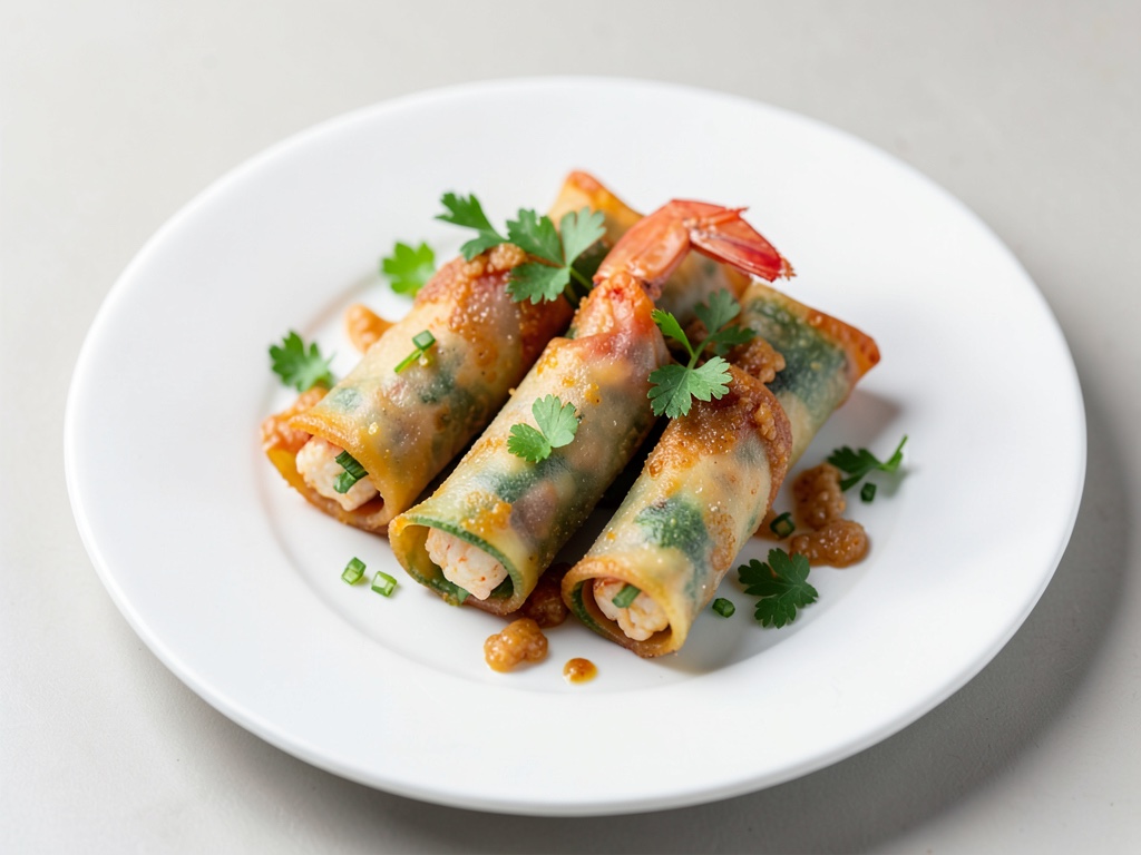 Rouleaux de printemps croustillants aux crevettes