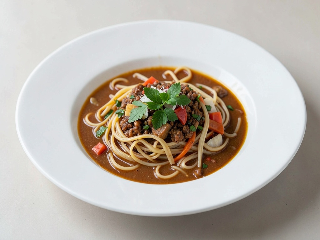 Sopa de fideos asiática