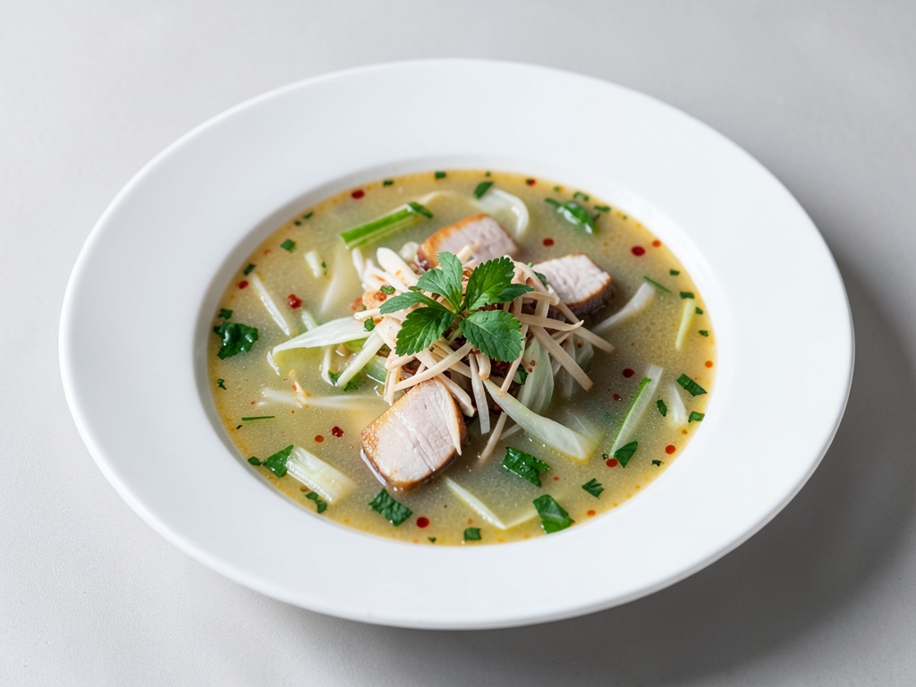 Zuppa asiatica di cavolo deliziosa