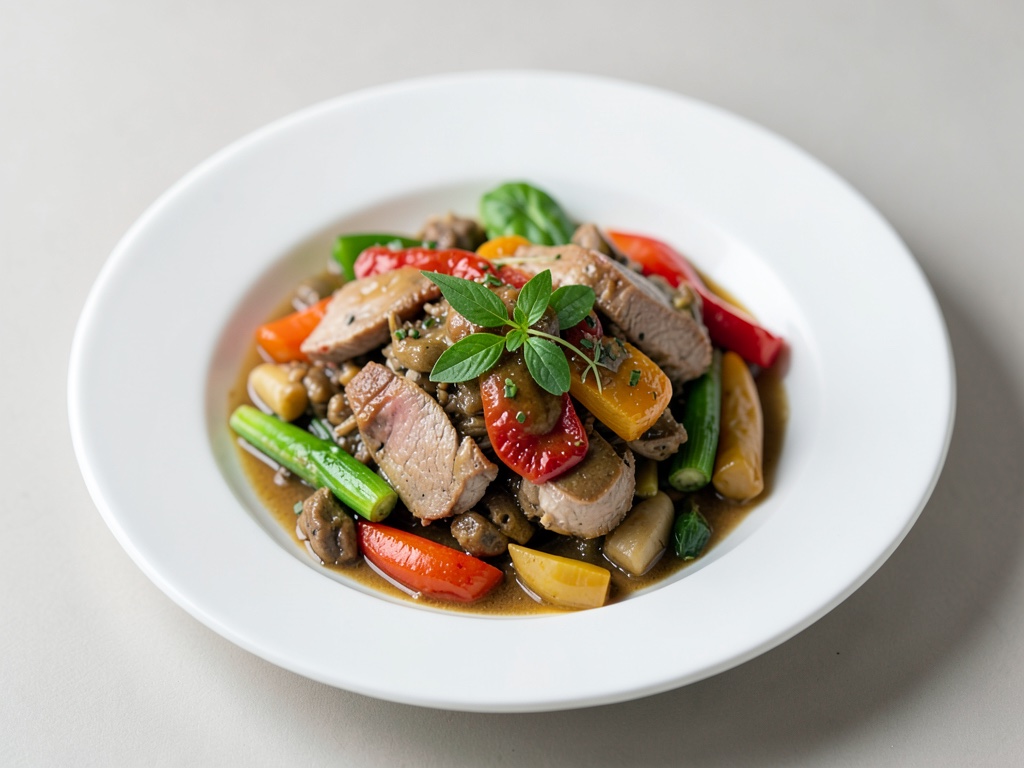 Ragù di anatra asiatico con verdure