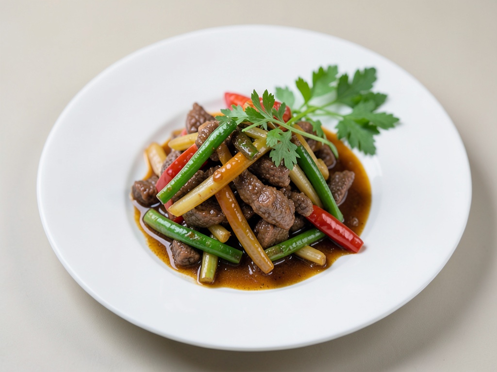Schnelles asiatisches Rindfleisch aus der Pfanne