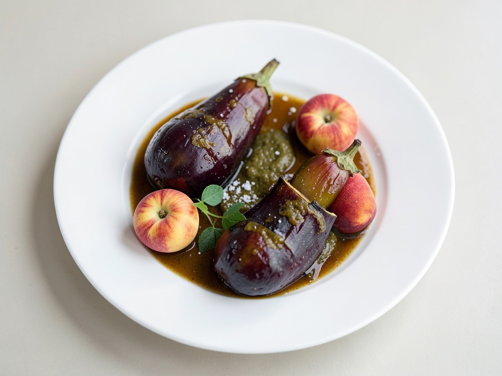 Melanzane orientali al forno con albicocche