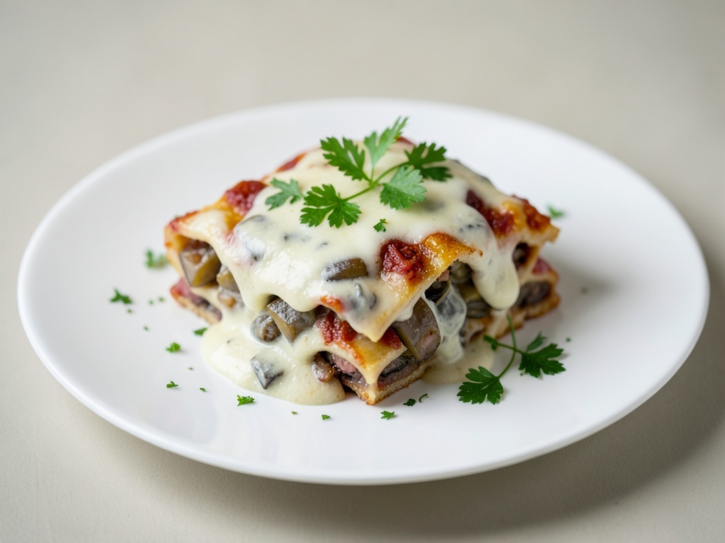 Cremige Auberginen-Lasagne