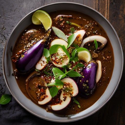 Melanzani in salsa miso saporita