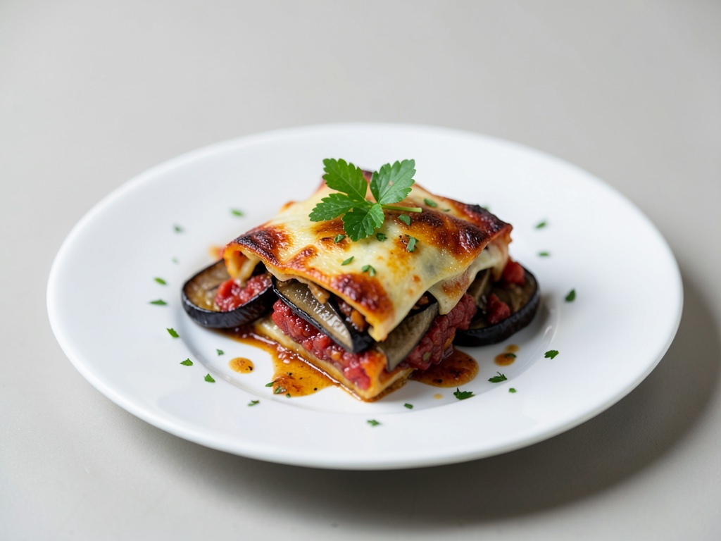 Ofen-Auberginen-Paprika-Lasagne