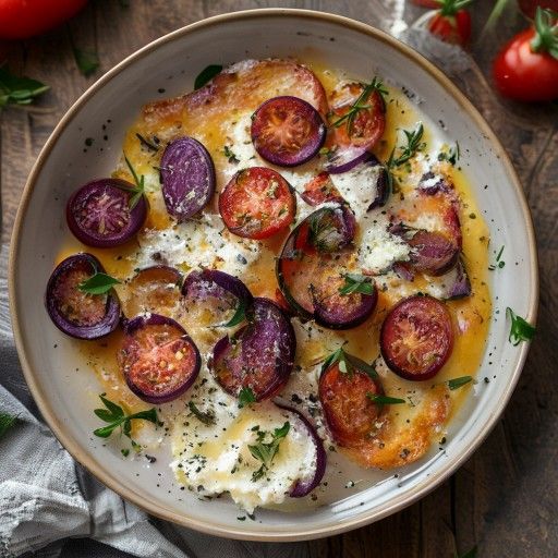 Gratin croccante di melanzane e pomodori