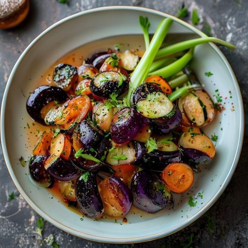 Caponata dolce-amaro di melanzane e sedano