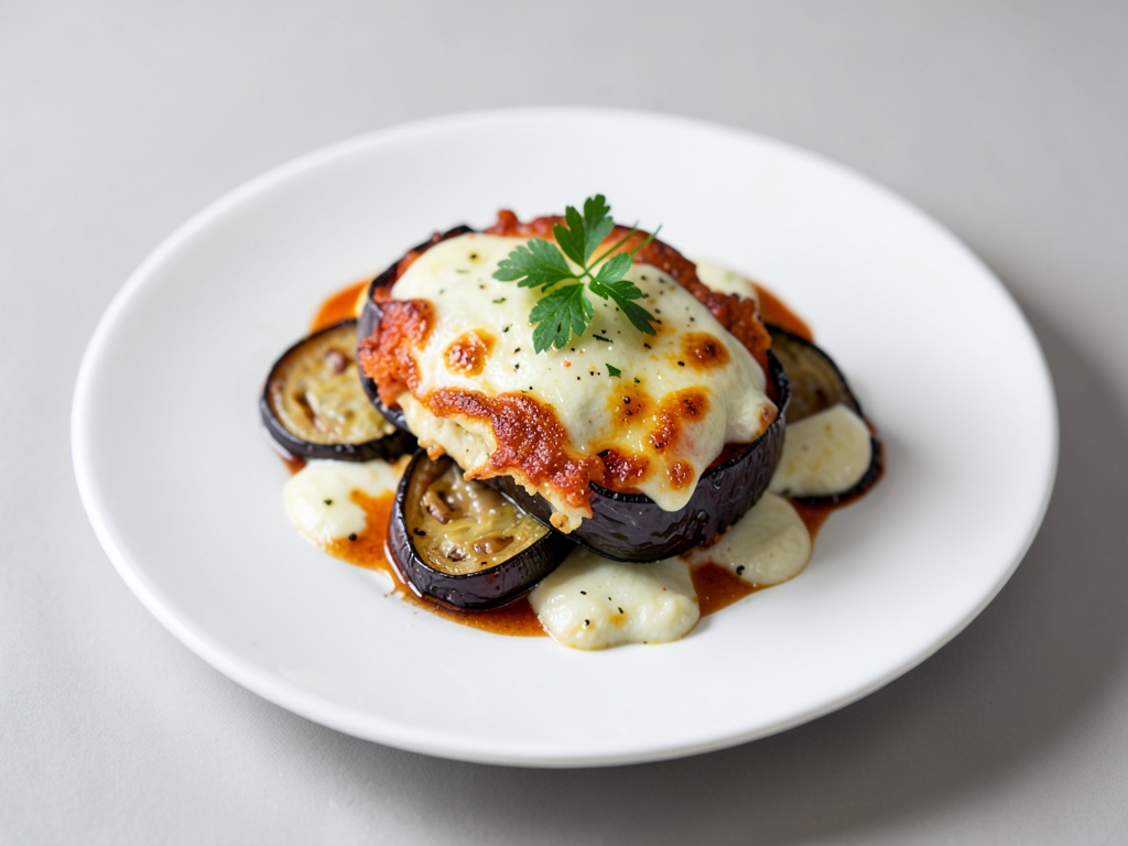 Gratin croccante di melanzane e mozzarella