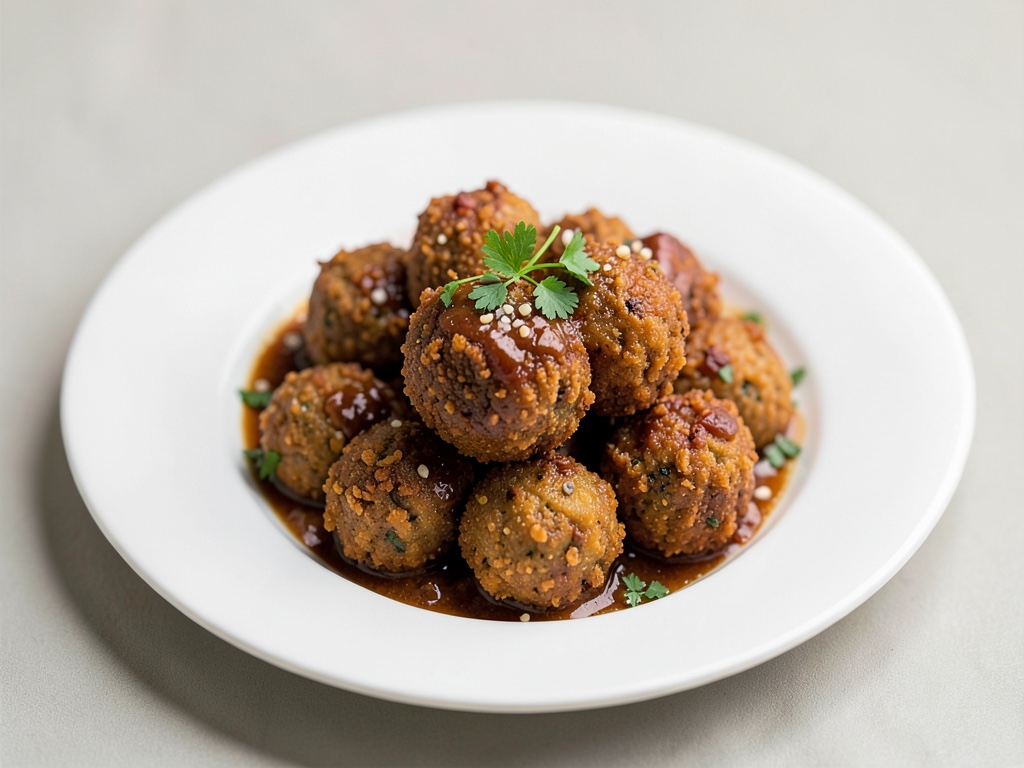 Boulettes de poisson et patate douce croustillantes