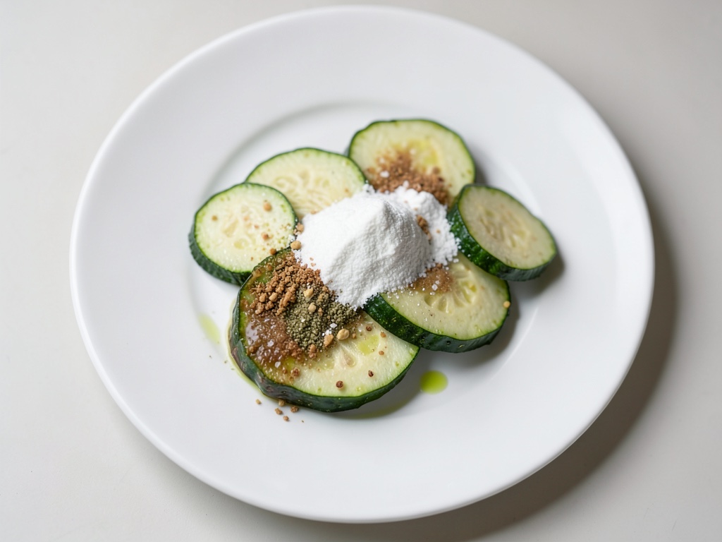 Knusprige Zucchini-Puffer mit Joghurt-Dip