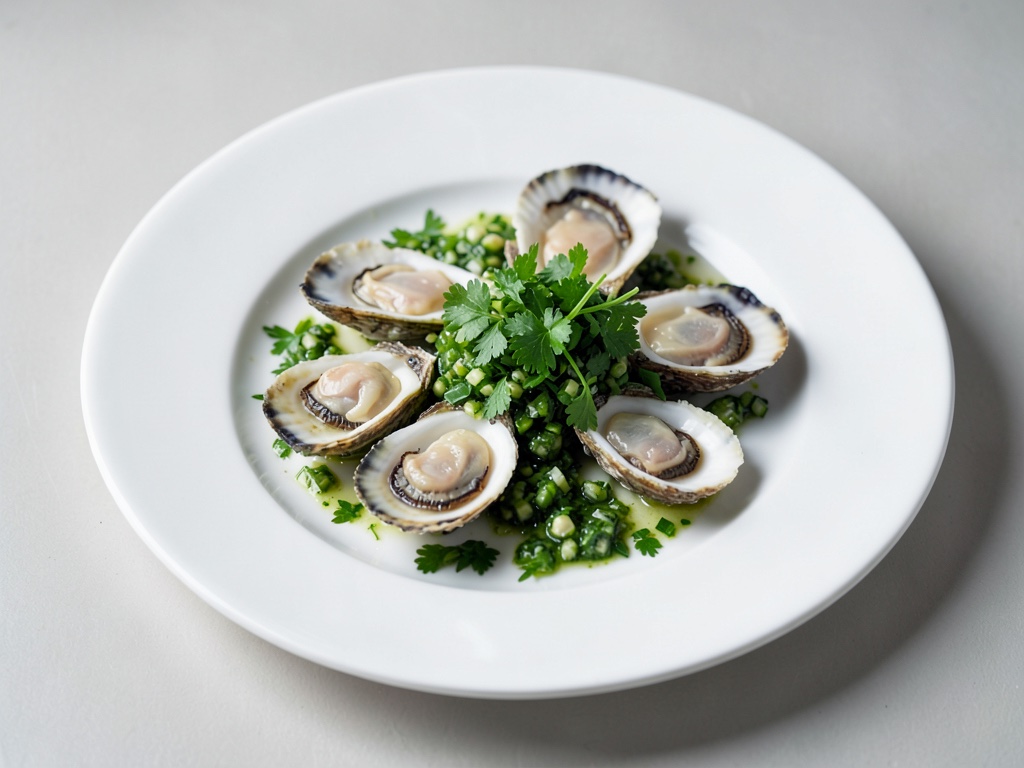 Austern mit frischer Petersilien-Salsa-Verde