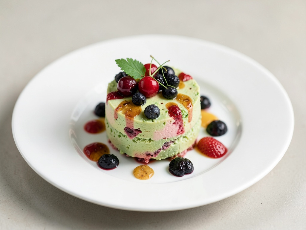 Mousse fruttata di avocado e fragole