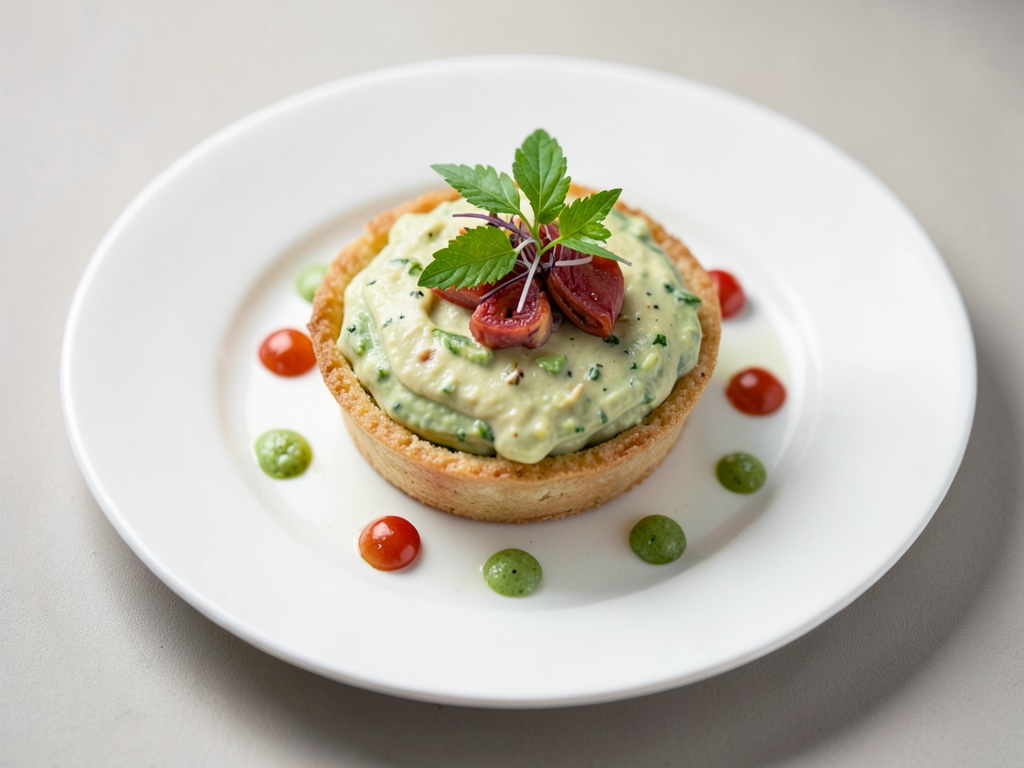Cremige Avocado-Limetten-Tarte