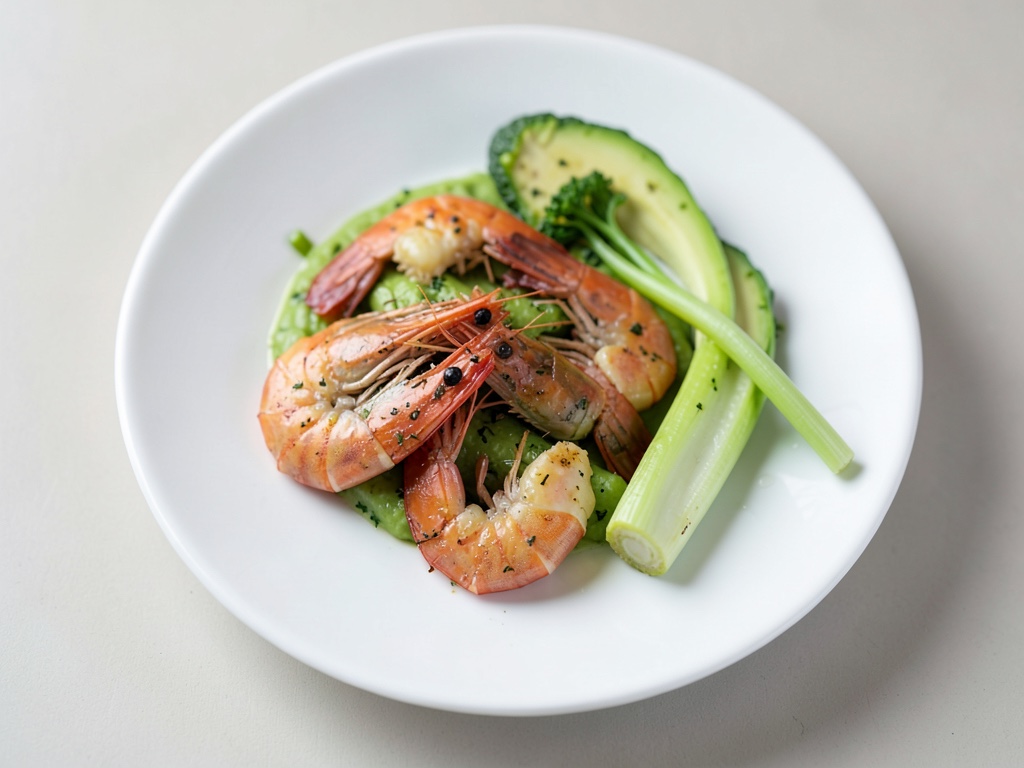 Avocats farcis aux crevettes marinées
