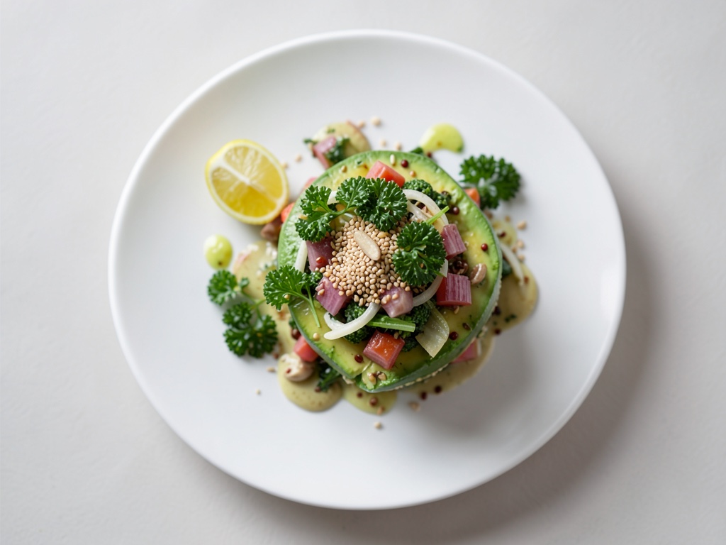 Tatar di avocado con cetriolo