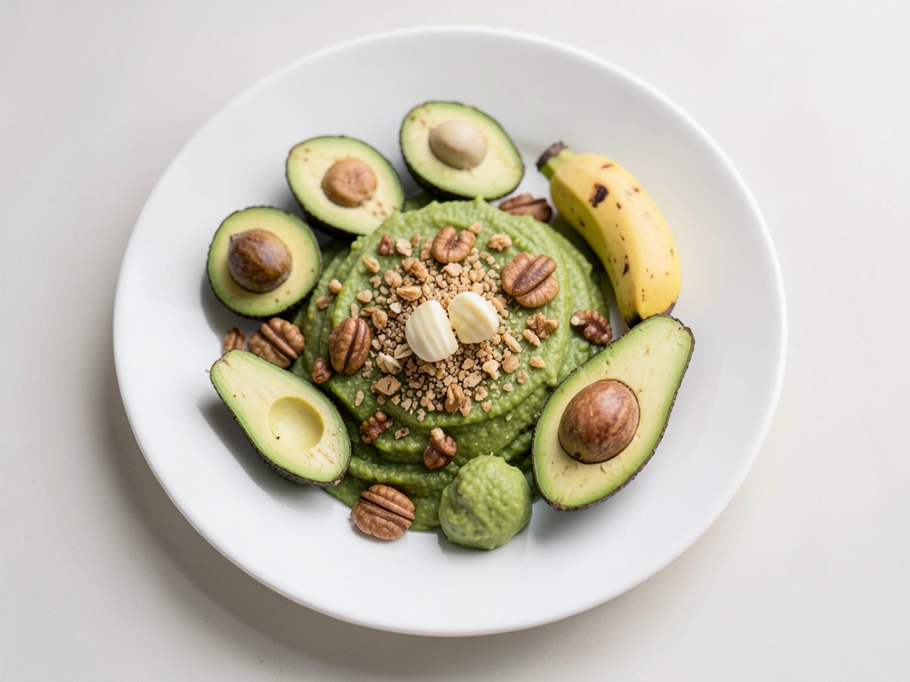Cremiger Avocado-Hafer-Walnuss-Pudding